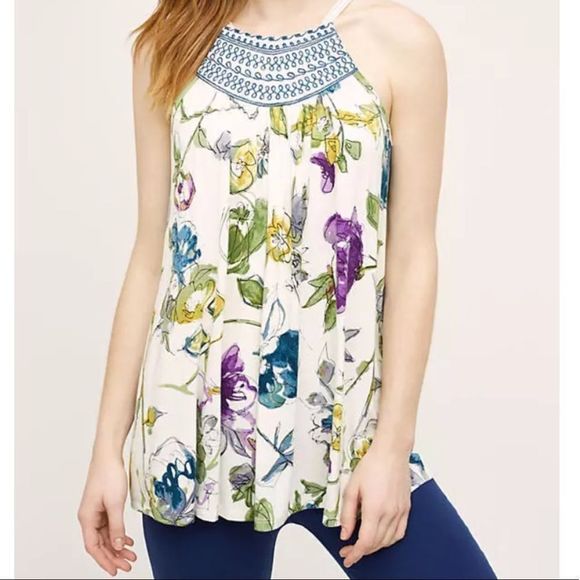 Isabel Floral Embroidered Tank M One September - Picture 5 of 8